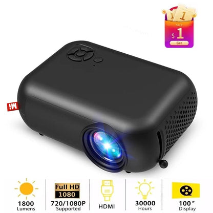 For  10 Mini Led Projector 1080P Supported Portable Proyector Movie, Wired Mirror for Iphone Home Cinema Hdmi-Compatible