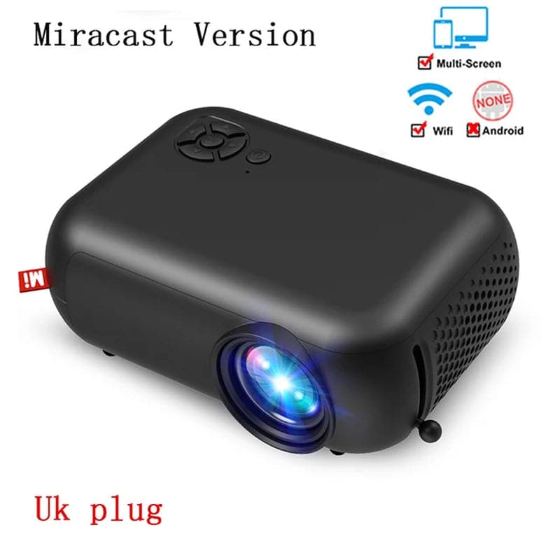 For  10 Mini Led Projector 1080P Supported Portable Proyector Movie, Wired Mirror for Iphone Home Cinema Hdmi-Compatible