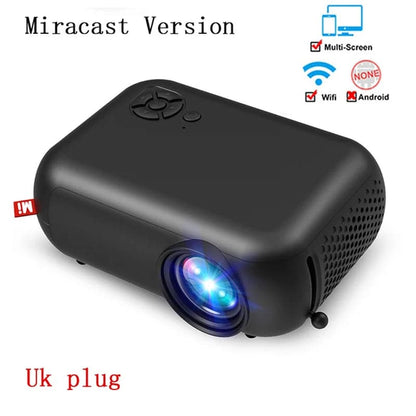 For  10 Mini Led Projector 1080P Supported Portable Proyector Movie, Wired Mirror for Iphone Home Cinema Hdmi-Compatible