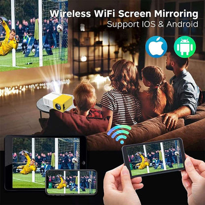 J9Pro Mini Projector LED Home Media Player Audio Portable Proyectors 480X360 Pixels Supports 1080P HDMI USB Video Beamer