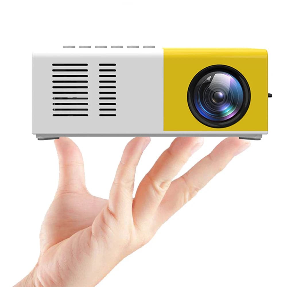 J9Pro Mini Projector LED Home Media Player Audio Portable Proyectors 480X360 Pixels Supports 1080P HDMI USB Video Beamer