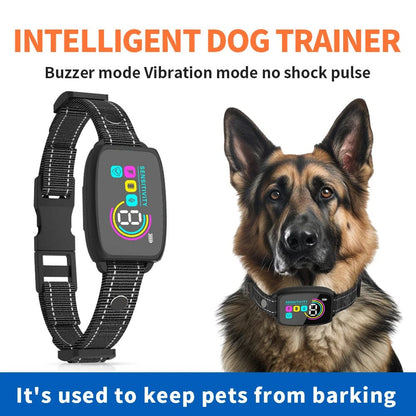 Smart Automatic Anti Barking Dog Collar Rechargeable Bark Stopper Stop Barking HD Digital Display IP67 Waterproof Collar For Dogs Pet Products - Conecta tu mundo