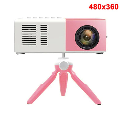 J9Pro Mini Projector LED Home Media Player Audio Portable Proyectors 480X360 Pixels Supports 1080P HDMI USB Video Beamer