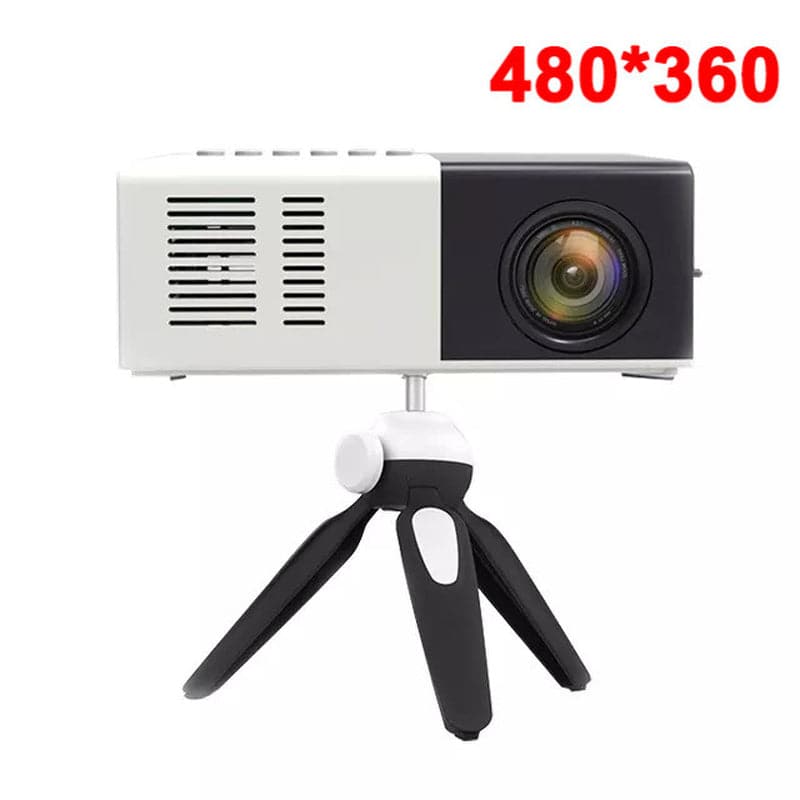 J9Pro Mini Projector LED Home Media Player Audio Portable Proyectors 480X360 Pixels Supports 1080P HDMI USB Video Beamer