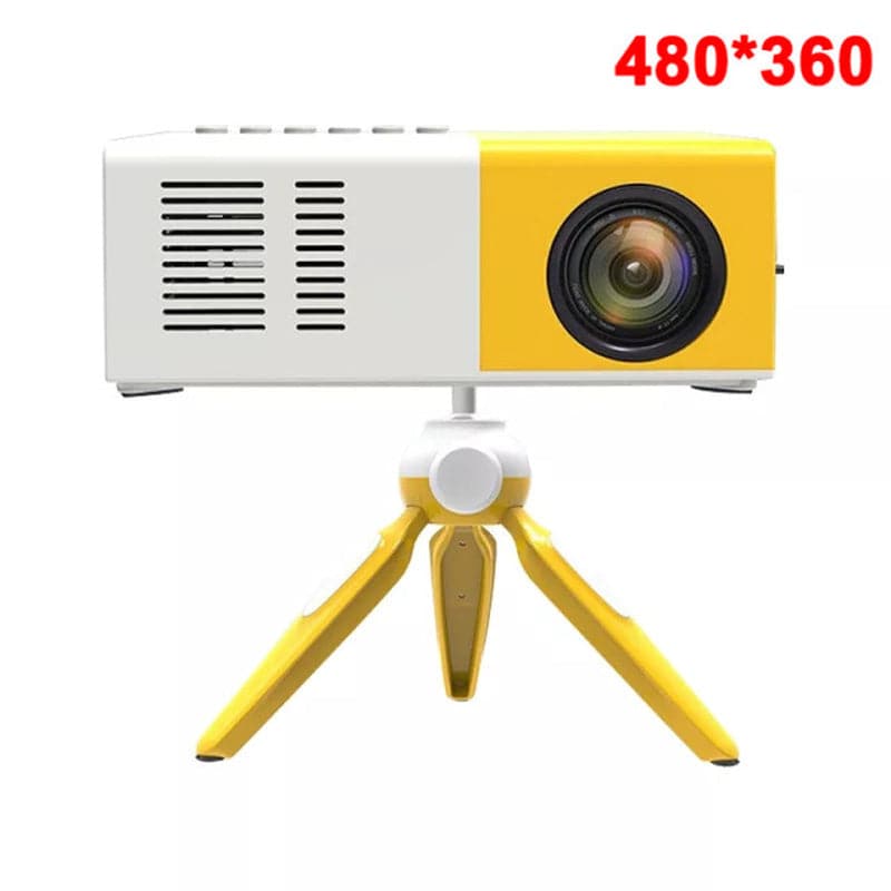 J9Pro Mini Projector LED Home Media Player Audio Portable Proyectors 480X360 Pixels Supports 1080P HDMI USB Video Beamer