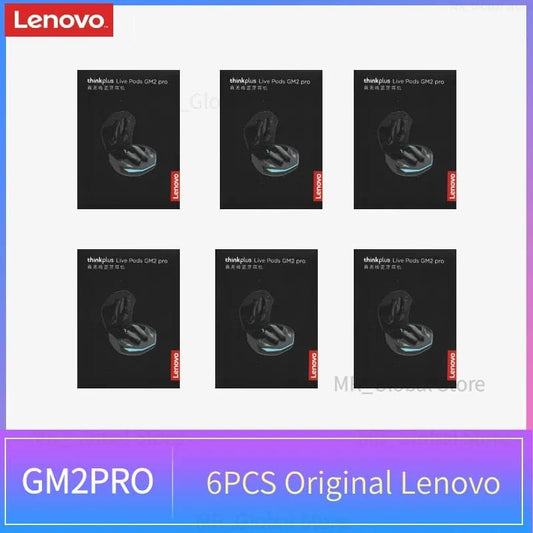 6PCS Original Lenovo GM2 Pro 5.3 Earphone Bluetooth Wireless Earbuds Low Latency Headphones HD Call Dual Mode Gaming Headset - Conecta tu mundo