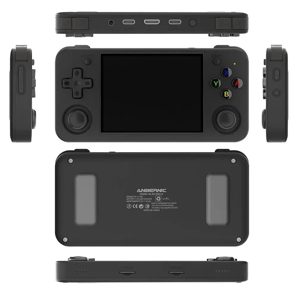 ANBERNIC RG35XX H Handheld Game Console Linux 3.5 Inch IPS Screen H700 Retro Video Games Player 3300mAh 64G 5528 Classic Games - Conecta tu mundo