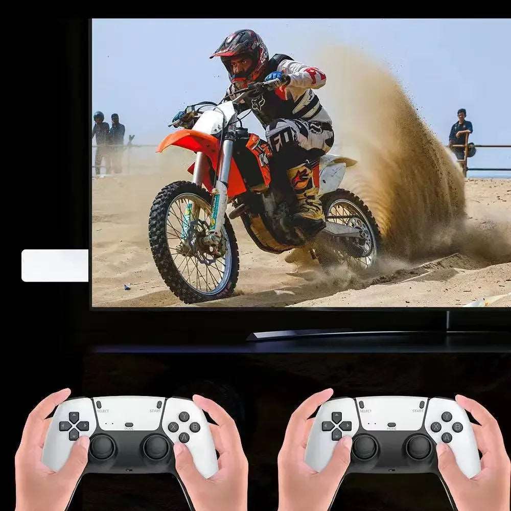 M15 Game Stick Mini TV Handheld Game Console Wireless Gamepads Video Game 64G 20000+ Retro Game HD Output Two-Player for PS1 Etc