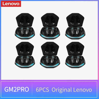 6PCS Original Lenovo GM2 Pro 5.3 Earphone Bluetooth Wireless Earbuds Low Latency Headphones HD Call Dual Mode Gaming Headset - Conecta tu mundo