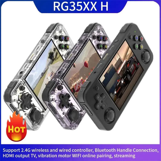 ANBERNIC RG35XX H Handheld Game Console Linux 3.5 Inch IPS Screen H700 Retro Video Games Player 3300mAh 64G 5528 Classic Games - Conecta tu mundo