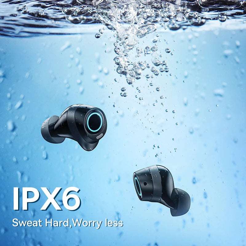 Ture Wireless Earphones 48Db Noise Cancelling Bluetooth 5.3 Headphones 140H Playtime IPX6 Waterproof Sport TWS Earbud