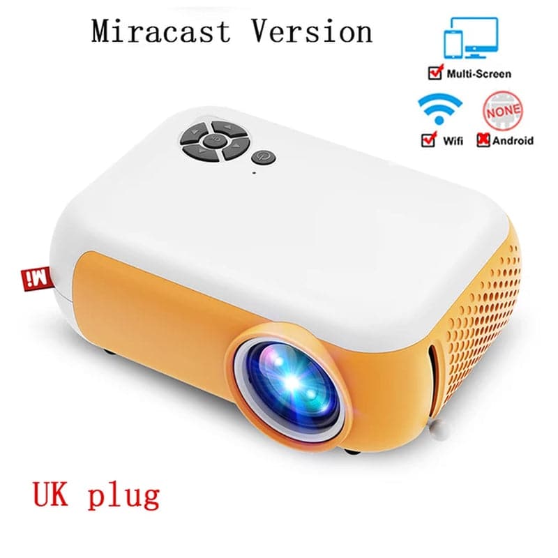 For  10 Mini Led Projector 1080P Supported Portable Proyector Movie, Wired Mirror for Iphone Home Cinema Hdmi-Compatible