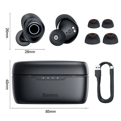 Ture Wireless Earphones 48Db Noise Cancelling Bluetooth 5.3 Headphones 140H Playtime IPX6 Waterproof Sport TWS Earbud